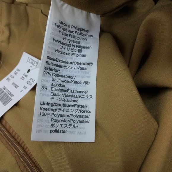 J. Crew Leopard Beige Pencil Skirt, Lined, Career Piece, Size 4 - Picture 11 of 12